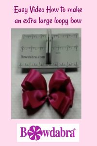 How to make an amazing extra-large loopy bow
