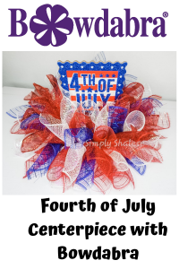diy, do it yourself, deco mesh, decor, 4th of july