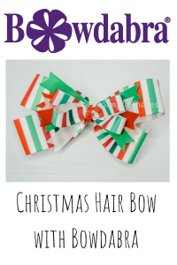 Christmas Hair Bow with Bowdabra, Super easy How-to video