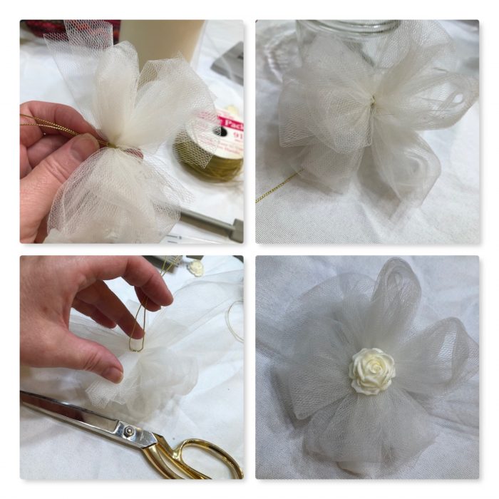 Steps to make bows for wedding décor 