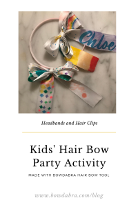 Kid's Hair Bow Party Activity