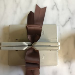 Fold Over Bow with Grosgrain Ribbon