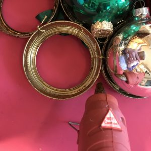 Hot Glue Ornaments to Rings