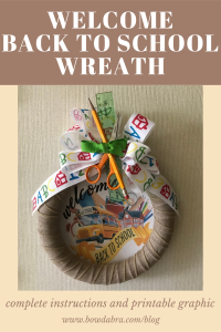 Welcome Back to School Wreath