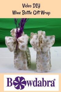 Christmas in July – Video how-to Wine bottle gift wrap