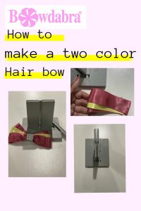 How to make a stunning two-color satin ribbon hair bow