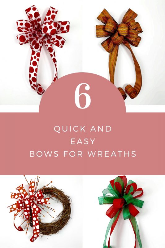 Quick and Easy Bows for Wreath