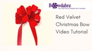 How to easily make an elegant red velvet bow