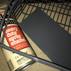 Spray Paint Thrift Shop Basket and Shelf