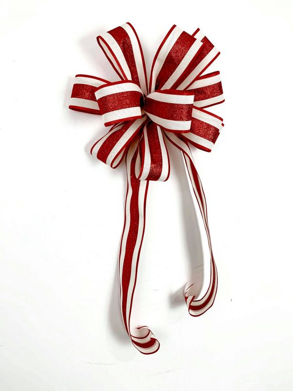 candy cane and bows