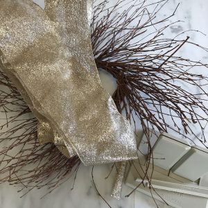 Supplies for Wide Ribbon Wreath Bow