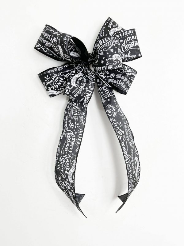 A Traditional Bow with black ribbon