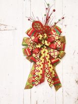 multi-ribbon tree-top bow