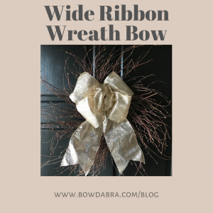 Wide Ribbon Wreath Bow (Instagram)