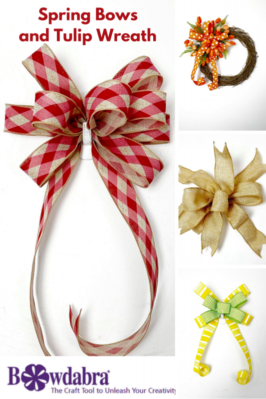 Easy Bow Making Kit for Summer, Summer Bow for Wreath, How to Make a Bow by  Hand, Bow Tutorial, Bow Instructions 