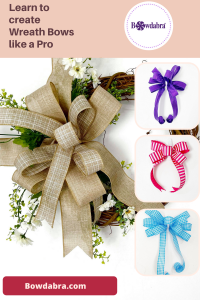 how to make a simple wreath extra attractive with a bowdabra bow