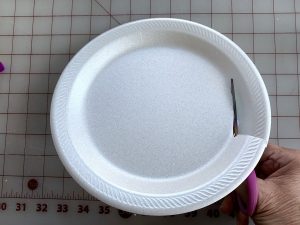 Kid's craft - How to upcycle a styrofoam plate into a stunning