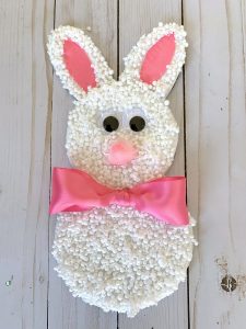 Kids craft – How to recycle styrofoam pellets into a super cute bunny