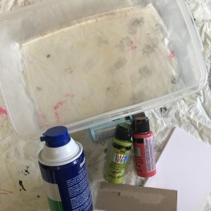 Supplies for Shaving Cream Painting