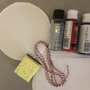 Supplies for Sponge Painted Banner
