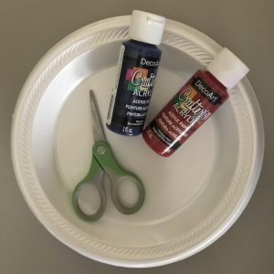 Supplies for Patriotic Paper Plate Wreath