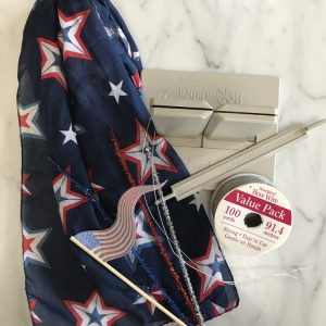Supplies for Patriotic Scarf Bow