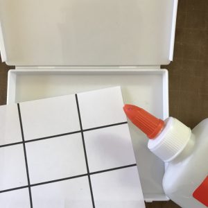 Glue Grid into Box