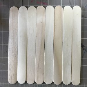 Lay Out Craft Sticks