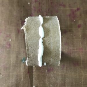 Add Bead of Glue to Paper Roll