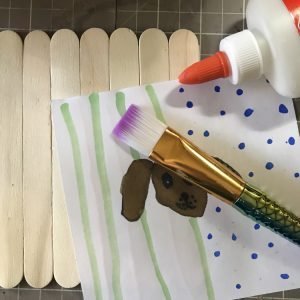 Paint Glue on Back of Picture