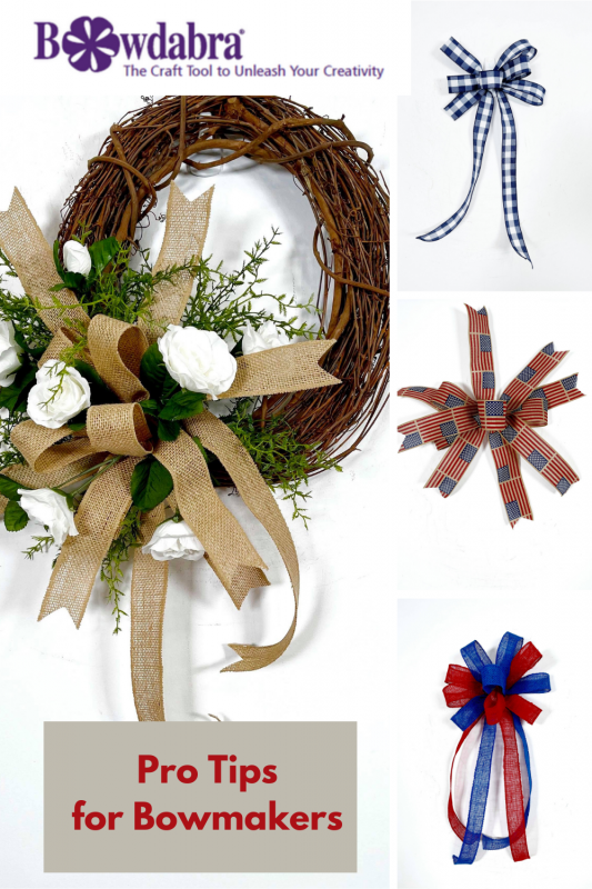 Learn how to make DIY Patriotic Bows With Bowdabra