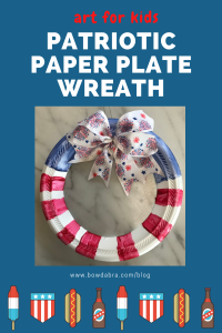 Patriotic Paper Plate Wreath