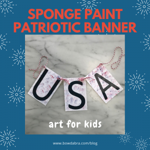 Patriotic Sponge Painted Banner (Instagram)