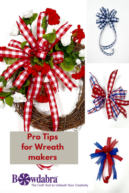  DIY Summer Wreath and bows 