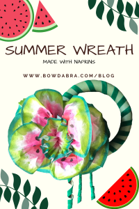 How to Use Napkins to Make a Festive Summer Wreath