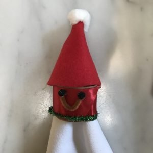 Santa with Hat Napkin Ring