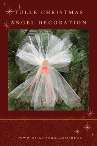 How to Make a Charming Tulle Christmas Angel Decoration