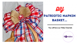 patriotic napkin basket