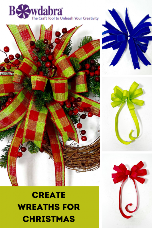 DIY Christmas bow wreath