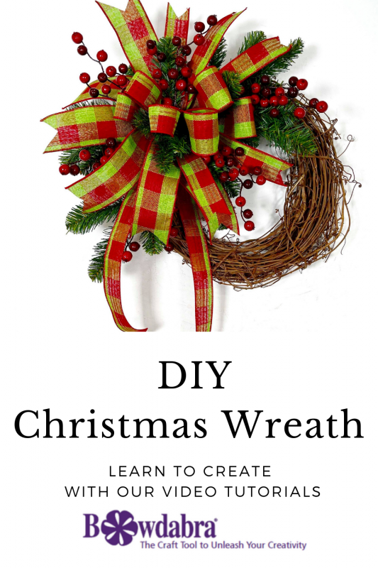 DIY Christmas Bow Wreath 