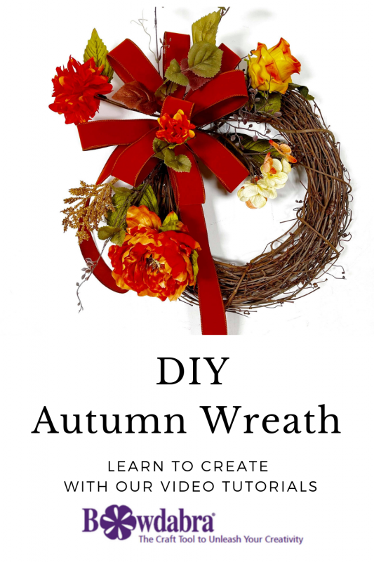 5 Simple Ways To Create DIY Fall Bows And Wreath With Bowdabra