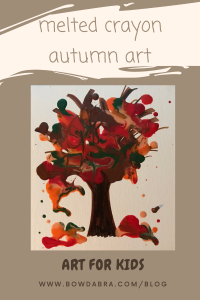 Melted Crayon Autumn Art