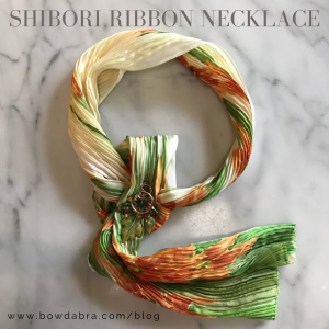 Shibori Ribbon Necklace (Instagram)
