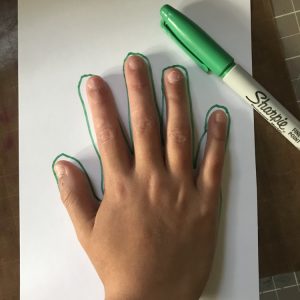 Trace Child's Handprint
