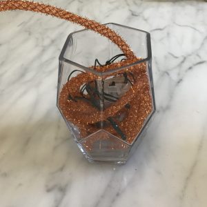 Fill Vase with Web Tubing and Lights