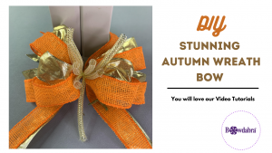 How to make a stunning autumn wreath bow with Bowdabra