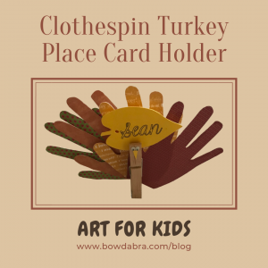 Clothespin Turkey Place Card Holder (Instagram)
