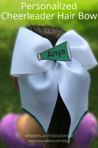 Personalized Cheerleader Hair Bow