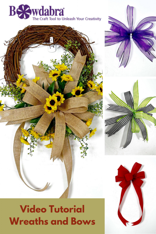 bow wreath tutorial