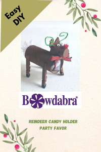 How to make a sweet little reindeer candy holder party favor